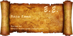 Baza Emma névjegykártya
